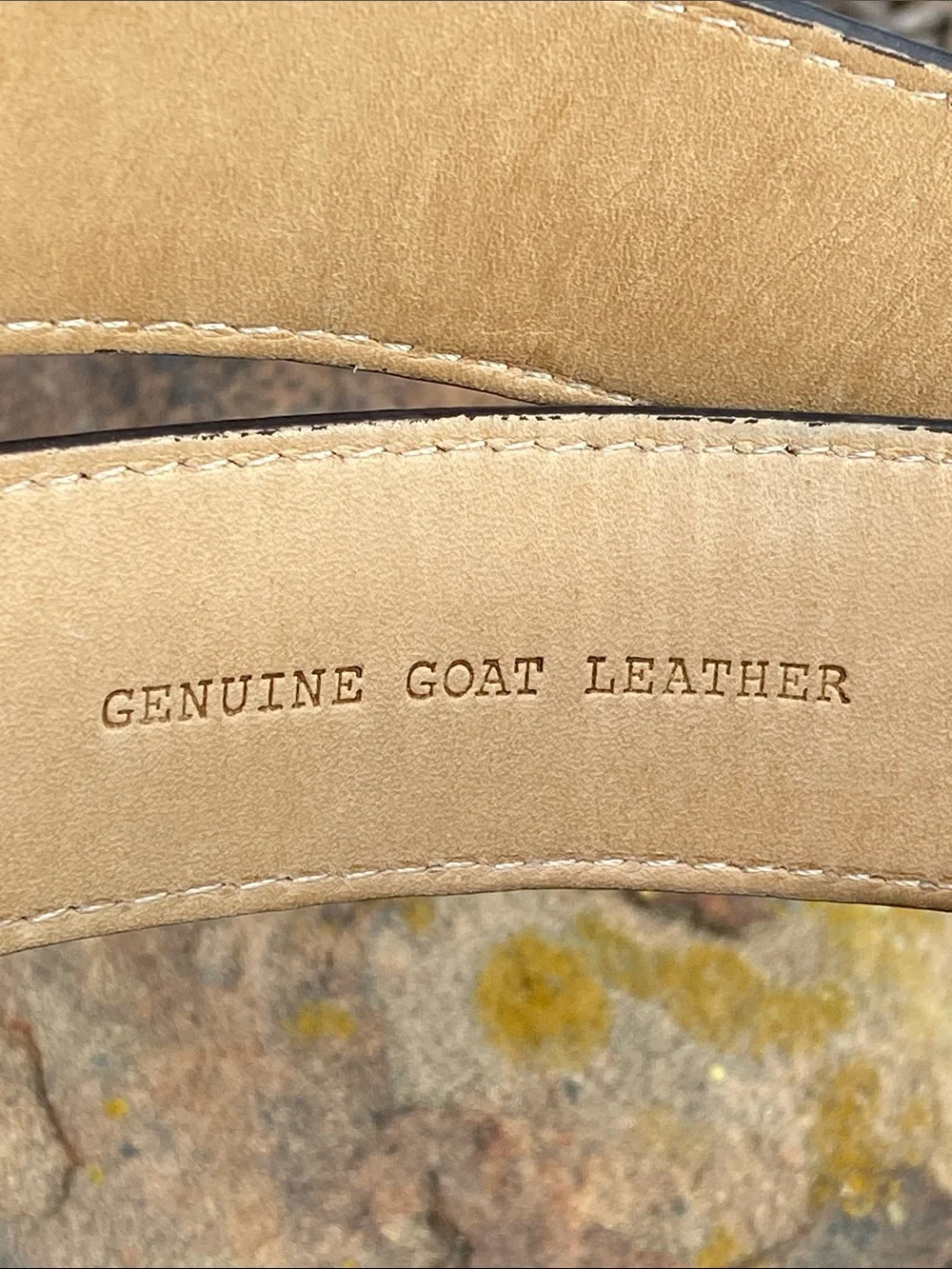 JRC & Sons Handmade Genuine Goat Leather Belt Size 44